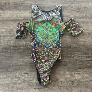 Farm Rio Colorful One Piece Swimsuit Size Small